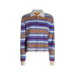 striped cashmere polo sweater 1