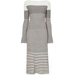 striped bouclé knit dress 1