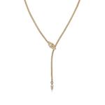 Колье Naga Lariat из желтого золота с бриллиантами 1