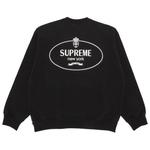 Свитшоты Supreme Crest Crewneck 'Black' 2