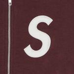 Худи Supreme S Logo Zip Up Hooded Sweatshirt 'Бордовый' 2