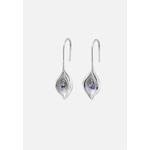 Серебряные серьги-капли Cora Butterflies Tanzanite 2