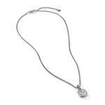 Серебряное колье Petite Albion с бриллиантами (7 мм) 2