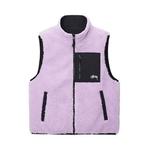 Жилеты Stussy Sherpa Reversible Vest 'Лавандовый' 1