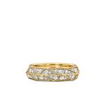 Кольцо Torqued Faceted из желтого золота с бриллиантами (6 мм) 1