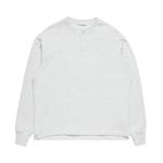 Свитшоты Acne Studios Henley Neck Sweatshirt «Бледно-серый меланж» 1
