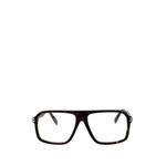 tortoiseshell-effect glasses 1