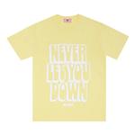 Футболки с коротким рукавом Flight Club Never Let You Down Tee 'Baby Yellow/White' 1