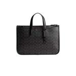Сумка Isaac Workbag из фирменного холста Charcoal Signature CV970 1