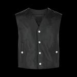 Топы Givenchy Logo Leather Snap Vest 'Black' 1