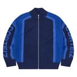 Толстовки Corteiz Precision Knit Zip Up 'Navy' 1