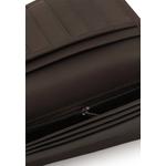 Мужской кошелек из натуральной кожи с RFID-блокировкой, би-фолд, коричневый 6