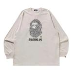 Топы BAPE Wild Leopard Pattern Relaxed Fit Long-Sleeve Tee 'Ivory' 1