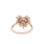 Кольцо Heart из розового золота с бриллиантами и сапфиром 2