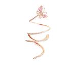 Кольцо Butterfly Spiral из розового золота с бриллиантами и сапфирами 1