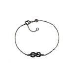 Браслет Forget Me Knot из черного золота с бриллиантами 1