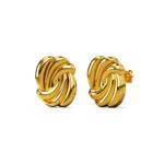 Intertwined Gold многослойные серьги-гвоздики 1