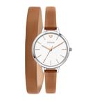 [Экологичные часы] Oui & Me Petite Amourette Tan Leather Ladies Watches ME010005 1