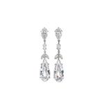 Серьги Calla Lily из белого золота с бриллиантами 1