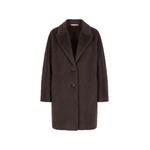 brushed notched-lapel coat 1