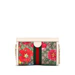 Маленькая сумка через плечо Ophidia Flora GG 2