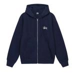 Zip Ups Stussy Basic Zip Худи 'Navy' 1