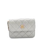 Мини-сумка через плечо Pearl Crush Flap Clutch with Chain Quilted Lambskin 1