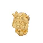 LITZ 999 (24K) Золотой зодиакальный шарм - Корова EPC1150 0.25г+/- 2