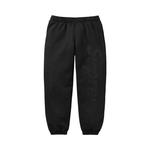 Спортивные штаны Supreme Satin Appliqué Sweatpant 'Black' 1