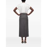 midi high-waisted front-slit skirt 3