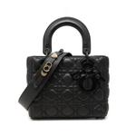 Маленькая сумка-сэтчел Ultra Matte Calfskin Cannage My ABCDior Lady Dior (2021 год) 1