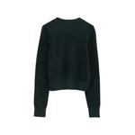 logo-embroidered boucle sweater 2