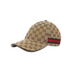 Бейсболки Gucci Original GG Canvas Baseball Hat With Web 'Beige' 1