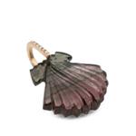tourmaline and diamond seashell pendant 2