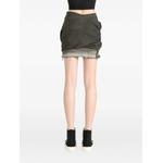draped frayed mini skirt 4