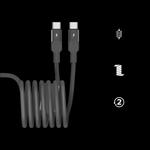 Momax Mag.Link 2M 100W USB-C to Dual USB-C PD магнитный кабель - песчаниковый 4