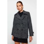Пальто из твида в елочку Tailored 4