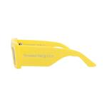 Очки Alexander McQueen Square-Frame Recycled Acetate Sunglasses 'Yellow Brown' 3