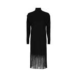 Платья миди Ferragamo Cutout/Fringe Hem Dress 'Black' 1