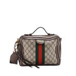 Маленькая сумка на плечо Ophidia Zip Around Camera Bag GG Coated Canvas 1