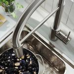SALLSJÖN кухонный смеситель с выдвижным изливом и распылителем 5