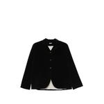 velvet button-up blazer 1
