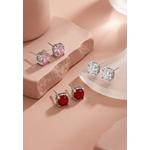 Серьги Roselle Lumin Red из белого золота 4