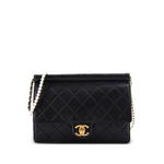 Большая сумка через плечо Pearl Chain Flap Bag Quilted Lambskin 1