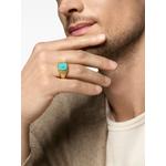 Кольцо Streamline® Signet из желтого золота с бирюзой 2