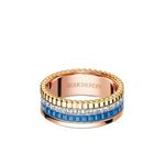Маленькое золотое кольцо Quatre Blue Edition с бриллиантами 1