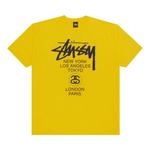 Футболки Stussy World Tour Tee 'Yellow' 1