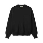 Свитер Crewnecks Fear of God Essentials Signature Classic Crewneck Sweatshirt 'Vintage Black' 1