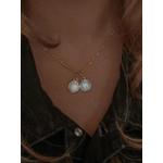 Подвеска Moon с бриллиантами и агатом 2