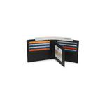Мужской натуральная кожа RFID-блокирующий кошелек-фортуна - Черный 5